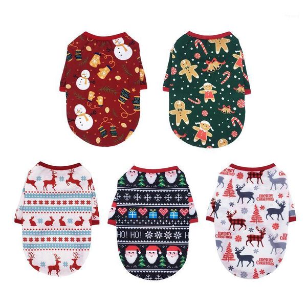 cute christmas dog clothes t-shirt santa claus snowman small dogs vest teddy pomeranian cotton coat new year pet clothing1
cute christmas dog clothes t-shirt santa claus snowman small dogs vest teddy pomeranian cotton coat new year pet clothing1