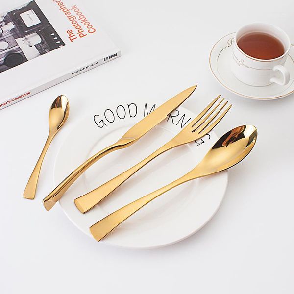 wholesale extra good price luxury stainless steel dinnerware gold plated cutlery wedding gift set1
wholesale extra good price luxury stainless steel dinnerware gold plated cutlery wedding gift set1