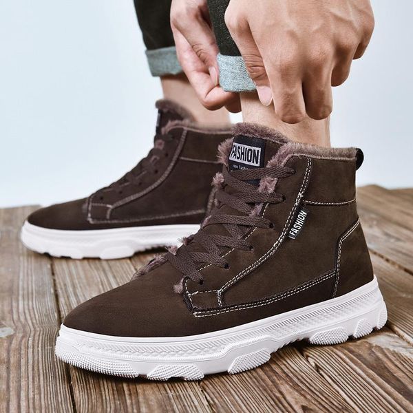 men snow boots ankle boots waterproof warm with fur short plush non-slip male work shoes men motorcycle botas hombre, Black
men snow boots ankle boots waterproof warm with fur short plush non-slip male work shoes men motorcycle botas hombre, Black