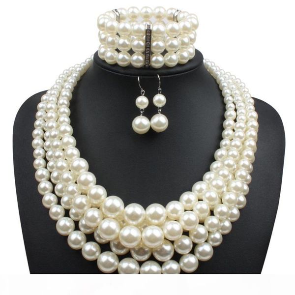 geometric imitation pearl jewelry sets vintage multilayer beaded bracelet earrings necklace combination women fashion accessories wholesale, Black
geometric imitation pearl jewelry sets vintage multilayer beaded bracelet earrings necklace combination women fashion accessories wholesale, Black