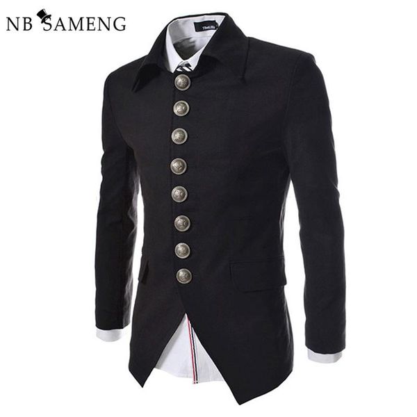 casual vintage court style blazer men single breasted mens slim suit jacket dress turn-down collar coat blazers black/gray/red, White;black
casual vintage court style blazer men single breasted mens slim suit jacket dress turn-down collar coat blazers black/gray/red, White;black