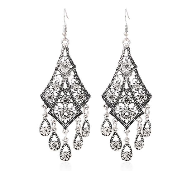 earrings earrings jewelry fashion luxury exaggerated personality creative simple ethnic style retro carved water drop tassel earrings earrin, Black
earrings earrings jewelry fashion luxury exaggerated personality creative simple ethnic style retro carved water drop tassel earrings earrin, Black