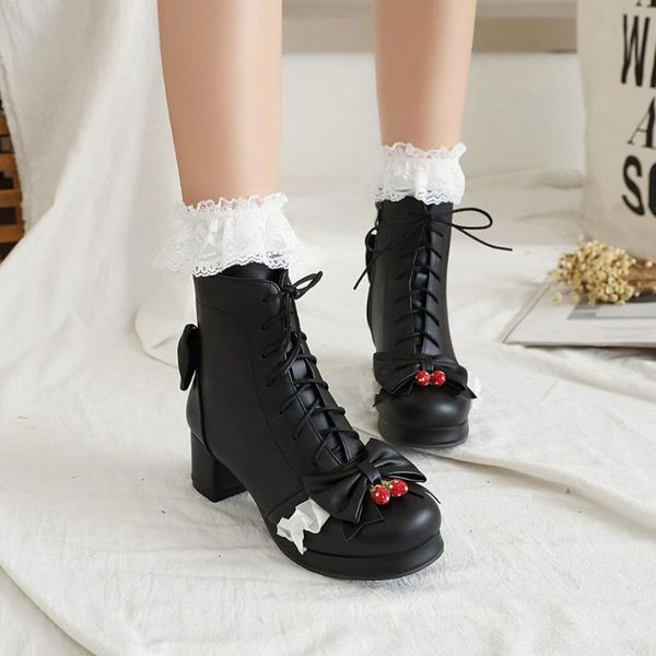 woman flat boots shoes round toe booties ladies low mid calf rubber mid-calf cotton fabric butterfly-knot lace-up rome, Black
woman flat boots shoes round toe booties ladies low mid calf rubber mid-calf cotton fabric butterfly-knot lace-up rome, Black