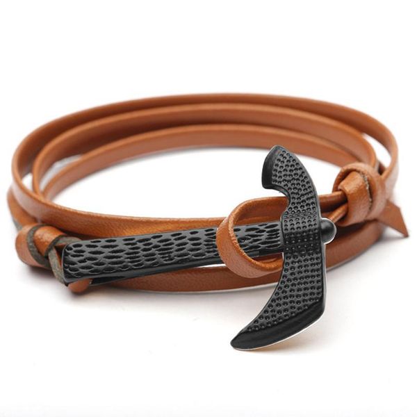 hight quality black viking axe bracelets men charm leather chain paracord bracelet male wrap metal sport hatchet anch jllnsp
hight quality black viking axe bracelets men charm leather chain paracord bracelet male wrap metal sport hatchet anch jllnsp