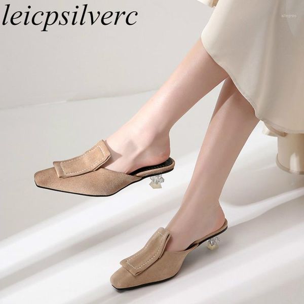 dress shoes women pumps mules shoe med heel slip on square toe flock crystal 2021 fashion casual black apricot big size 34-481
dress shoes women pumps mules shoe med heel slip on square toe flock crystal 2021 fashion casual black apricot big size 34-481