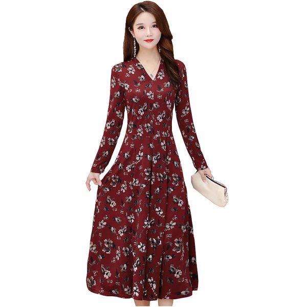 2021 new women dresses plus size slim print floral vestido feminino casual dress 5xl c5v6, Black;gray
2021 new women dresses plus size slim print floral vestido feminino casual dress 5xl c5v6, Black;gray