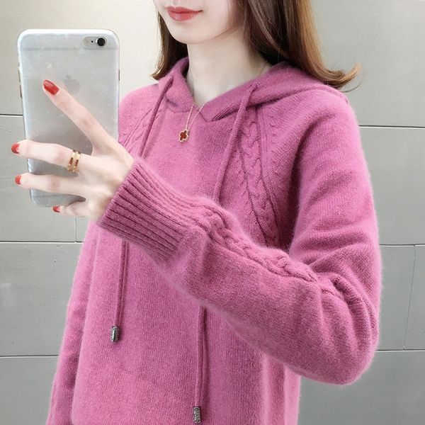 kug9u red pullover autumn women loose wear spring new for 2020 and women's lazy pullover sweater hooded sweater b34hp, White;black
kug9u red pullover autumn women loose wear spring new for 2020 and women's lazy pullover sweater hooded sweater b34hp, White;black