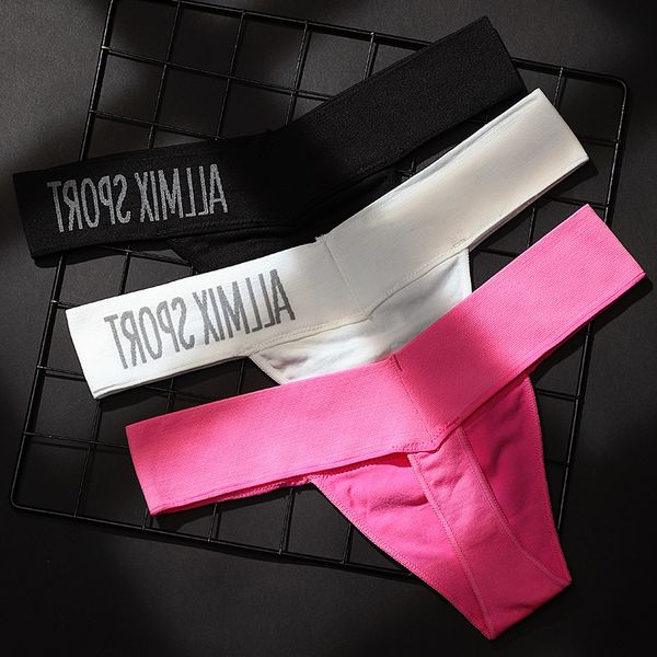 women letter sport panties underwear seamless thongs g-string female fashion t-back low waist lady lingerie briefs, Black;pink
women letter sport panties underwear seamless thongs g-string female fashion t-back low waist lady lingerie briefs, Black;pink