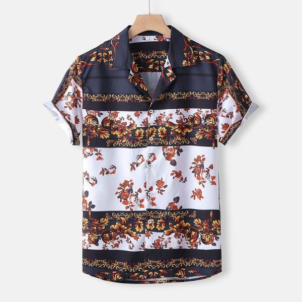 summer men's breathable fashion casual printed shirts short-sleeve shirts 2020 men's shirt1, White;black
summer men's breathable fashion casual printed shirts short-sleeve shirts 2020 men's shirt1, White;black
