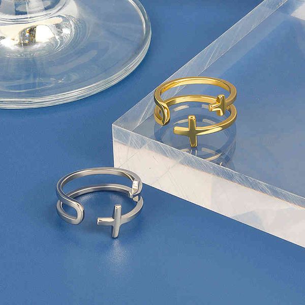voq 925 sterling silver fashion double layer cross ring ladies adjustable jewelry, Slivery;golden
voq 925 sterling silver fashion double layer cross ring ladies adjustable jewelry, Slivery;golden