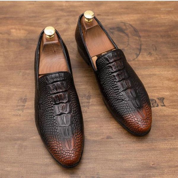men leather shoes new style formal dress wedding crocodile pattern shoes british style business office leather loafers a53-811, Black
men leather shoes new style formal dress wedding crocodile pattern shoes british style business office leather loafers a53-811, Black