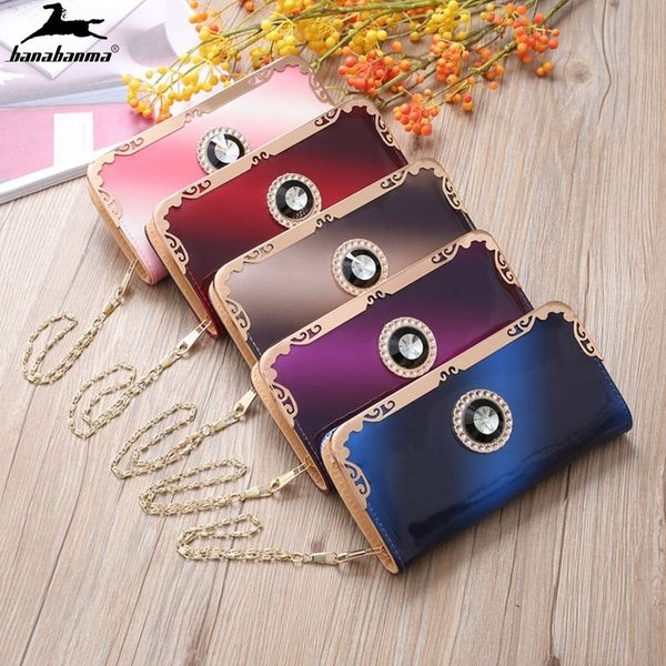 women's wallet with rhinestones colours patent leather long wallets porte monnaie femme luxe business card holder clutch bag
women's wallet with rhinestones colours patent leather long wallets porte monnaie femme luxe business card holder clutch bag