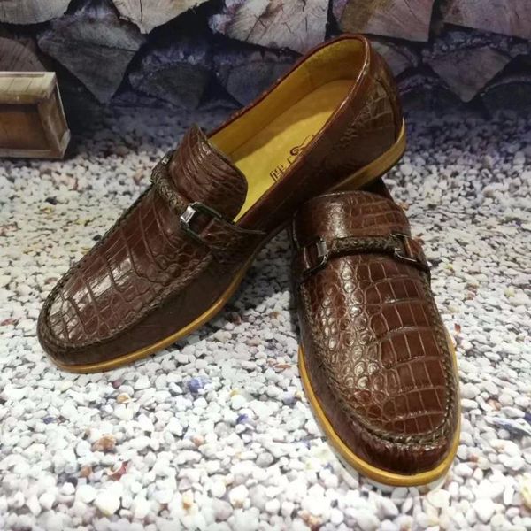 2020 new 100% genuine real genuine crocodil belly skin men business shoe luxury quality men fashion shoe high end skin brown, Black
2020 new 100% genuine real genuine crocodil belly skin men business shoe luxury quality men fashion shoe high end skin brown, Black