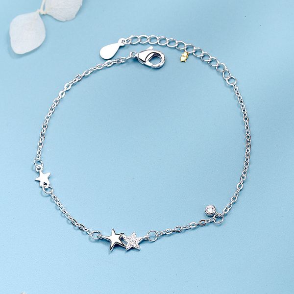 girls women fashion silver lucky lady for pentagram zircon crystal chain bracelet with star charm jewelry gifts, Black
girls women fashion silver lucky lady for pentagram zircon crystal chain bracelet with star charm jewelry gifts, Black