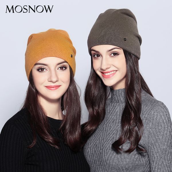mosnow women's hats wool casual autumn winter new double layer thick knitted hats for girls skullies beanies #mz725
mosnow women's hats wool casual autumn winter new double layer thick knitted hats for girls skullies beanies #mz725