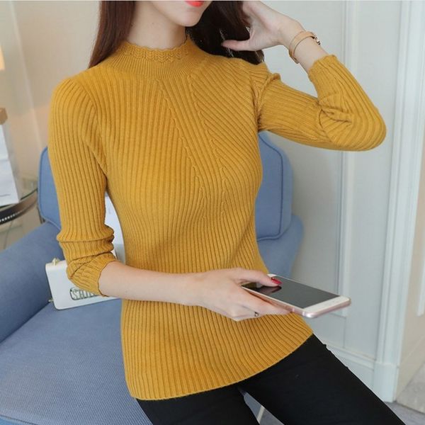 knitted sweater turtleneck women winter autumn long sleeve female slim thin ladies women's pullovers pull femme hiver 200924, White;black
knitted sweater turtleneck women winter autumn long sleeve female slim thin ladies women's pullovers pull femme hiver 200924, White;black