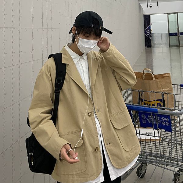 2021 new privathinker men's solid color suit japanese style woman casual oversize coats korean streetwear male jackets clothing college, Black;brown
2021 new privathinker men's solid color suit japanese style woman casual oversize coats korean streetwear male jackets clothing college, Black;brown