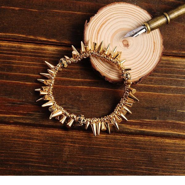 vintage punk style charm rivet bracelets for women design fashion jewelry texture alloy gold & silver color sta qylntp, White
vintage punk style charm rivet bracelets for women design fashion jewelry texture alloy gold & silver color sta qylntp, White