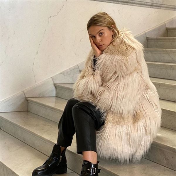 elina winter thick solid faux fur fashion loose jackets women elegant long sleeve coats female ladies jmx1016, Black;brown
elina winter thick solid faux fur fashion loose jackets women elegant long sleeve coats female ladies jmx1016, Black;brown