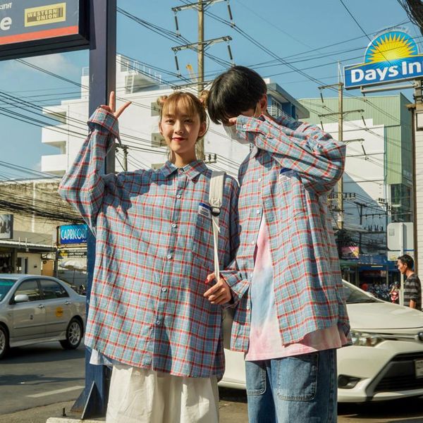 2020 spring and autumn new youth popular color grid patch loose long-sleeved shirt fashion casual wild couple wear s-2xl, White;black
2020 spring and autumn new youth popular color grid patch loose long-sleeved shirt fashion casual wild couple wear s-2xl, White;black