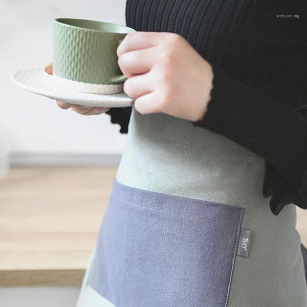 aprons 2021 creative cute fabric cotton with pocket apron kitchen half short home essential 1
aprons 2021 creative cute fabric cotton with pocket apron kitchen half short home essential 1
