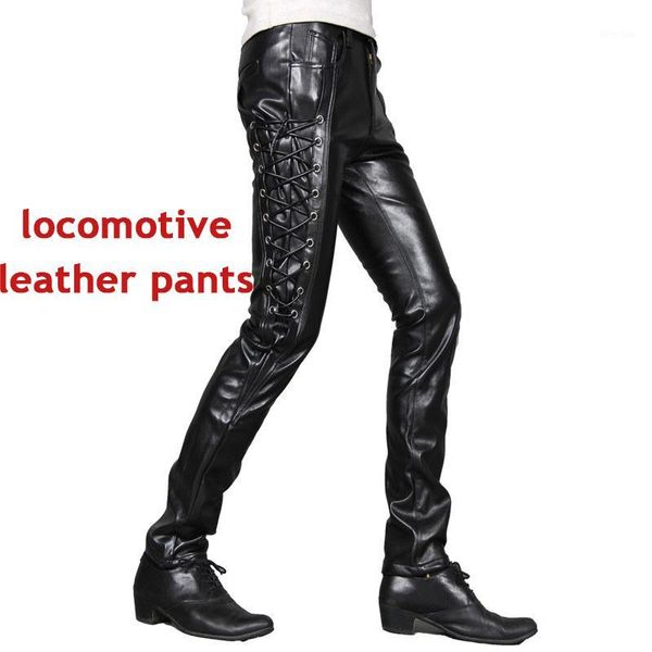 men's leather pants black side laces up zipper jean for men locomotive long pant motorcycle leather trousers male faux1
men's leather pants black side laces up zipper jean for men locomotive long pant motorcycle leather trousers male faux1