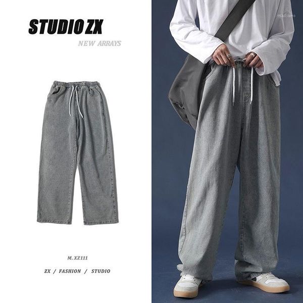 straight jeans men's fashion retro casual drawstring jeans trousers men streetwear wild loose hip hop denim pants mens s-2xl1, Blue
straight jeans men's fashion retro casual drawstring jeans trousers men streetwear wild loose hip hop denim pants mens s-2xl1, Blue