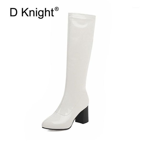 2020 patent leather knee high boots platform winter boots women side zip long round toe high heel shoes women boot size 431, Black
2020 patent leather knee high boots platform winter boots women side zip long round toe high heel shoes women boot size 431, Black