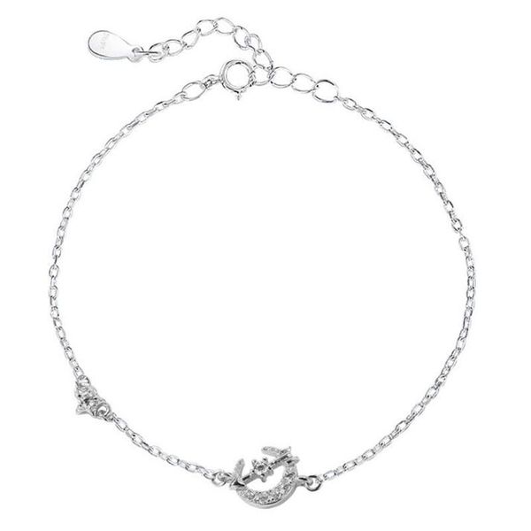 link, chain creative cupid's arrow lady bracelet korean style female moon crystal romantic valentine's day gift, Black
link, chain creative cupid's arrow lady bracelet korean style female moon crystal romantic valentine's day gift, Black