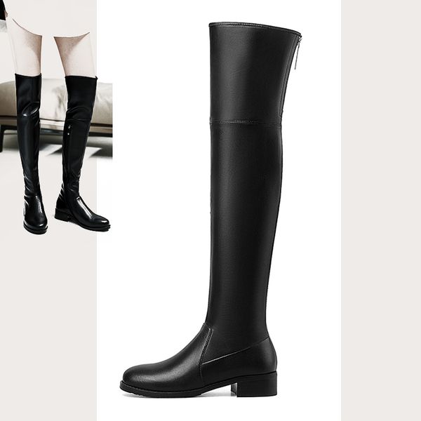 boots sklfgxzy winter style genuine leather over the knee women fashion female warm shoes, Black
boots sklfgxzy winter style genuine leather over the knee women fashion female warm shoes, Black