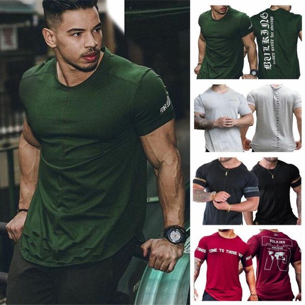 men's casual shirts men running sport cotton t-shirt gym fitness bodybuilding skinny print t shirt summer male jogging training tee cl, White;black
men's casual shirts men running sport cotton t-shirt gym fitness bodybuilding skinny print t shirt summer male jogging training tee cl, White;black