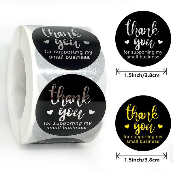 500pcs/roll 'thank you for supporting my small business' stickers for packaging shipping 1.5 inch round seal labels jk2102kd
500pcs/roll 'thank you for supporting my small business' stickers for packaging shipping 1.5 inch round seal labels jk2102kd