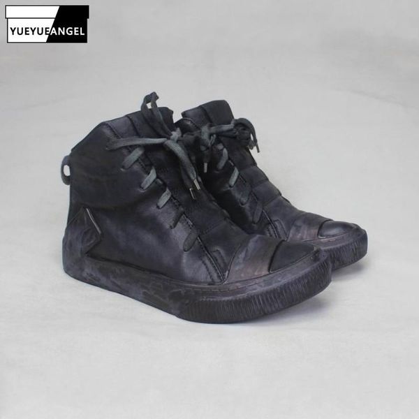 handmade cowhide vintage ankle boots men lace up work safety boots shoes genuine leather high sneakers flats, Black
handmade cowhide vintage ankle boots men lace up work safety boots shoes genuine leather high sneakers flats, Black