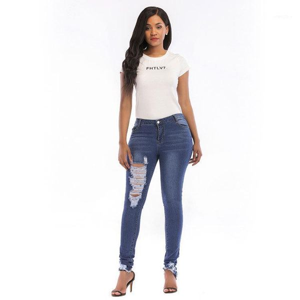 pencil jeans trousers skinny-pants ripped high-waist female hole women tassel dm0011, Blue
pencil jeans trousers skinny-pants ripped high-waist female hole women tassel dm0011, Blue