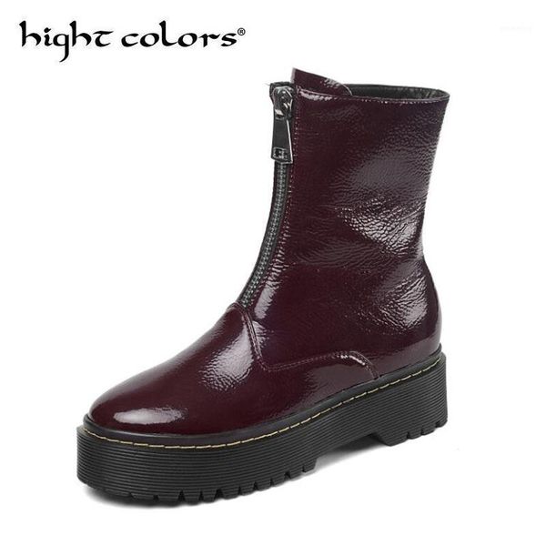 boots fashion round head flat comfortable women's short thicken non-slip zip girl's leather shoes for college students1, Black
boots fashion round head flat comfortable women's short thicken non-slip zip girl's leather shoes for college students1, Black
