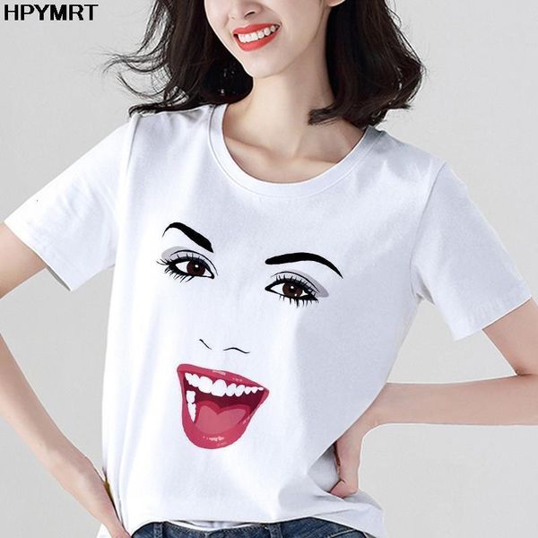 girl face red lip prints women t shirts harajuku casual aesthetic tshirt femme graphic hipster vintage korean tee shirts female, White
girl face red lip prints women t shirts harajuku casual aesthetic tshirt femme graphic hipster vintage korean tee shirts female, White