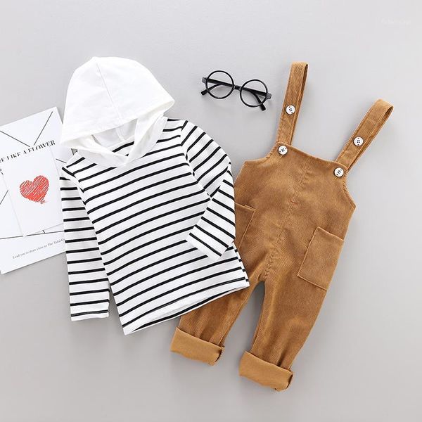 autumn baby boy outfits sets long sleeve striped hooded sweatshirt and strap trousers casual1, White
autumn baby boy outfits sets long sleeve striped hooded sweatshirt and strap trousers casual1, White
