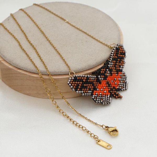 chains butterfly necklace for women vintage jewellery handmade seed bead jewelry miyuki pendant necklaces stainless steel chain, Silver
chains butterfly necklace for women vintage jewellery handmade seed bead jewelry miyuki pendant necklaces stainless steel chain, Silver