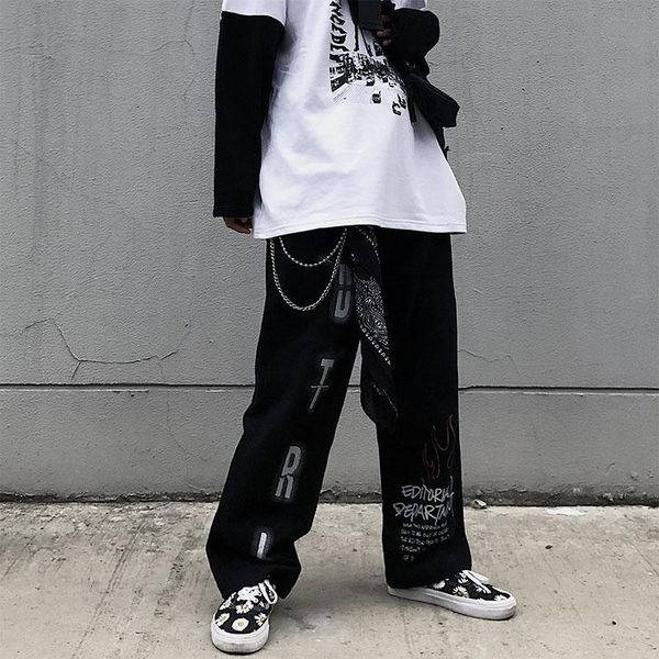 qweek mall goth pants oversized grunge aesthetic gothic harajuku punk wide leg pants women streetwear graffiti women trousers, Black;white
qweek mall goth pants oversized grunge aesthetic gothic harajuku punk wide leg pants women streetwear graffiti women trousers, Black;white
