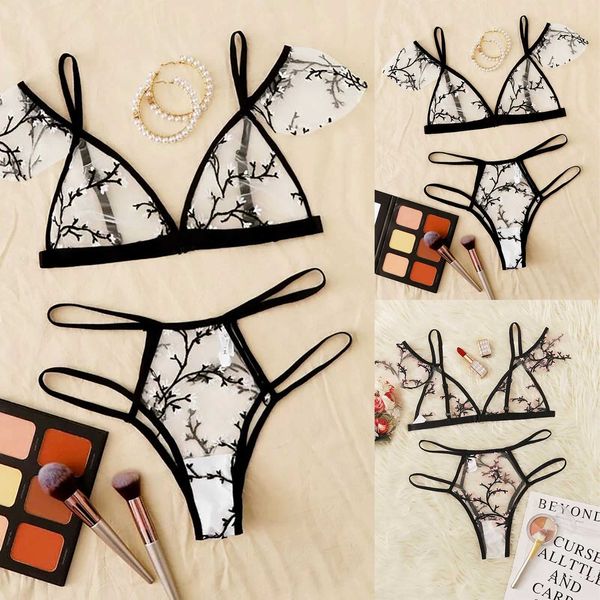 lencería transparente de encaje ladies lace embroidery bra small floral underwear lingerie set, Black;white
lencería transparente de encaje ladies lace embroidery bra small floral underwear lingerie set, Black;white