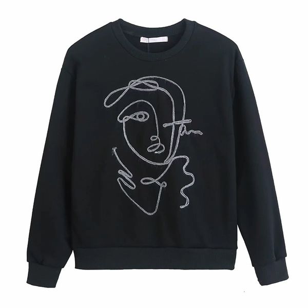 2021 new women fashion simple chest abstract girl pattern hoodies female solid color round neck long sleeve chic top, Black
2021 new women fashion simple chest abstract girl pattern hoodies female solid color round neck long sleeve chic top, Black