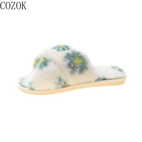 new ladies open-toed furry slippers casual fashion printed vamp trend wild simple female slippers, Black
new ladies open-toed furry slippers casual fashion printed vamp trend wild simple female slippers, Black