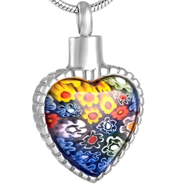 pendant necklaces murano glass stone cremation jewelry for family member loss memorial heart urn necklace women, Silver
pendant necklaces murano glass stone cremation jewelry for family member loss memorial heart urn necklace women, Silver