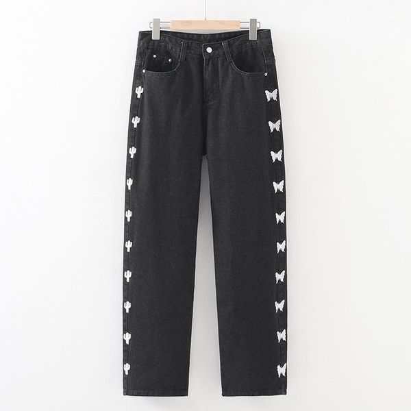 plus size xl-4xl women's long straight jeans casual black side embroidery long denim pants1, Blue
plus size xl-4xl women's long straight jeans casual black side embroidery long denim pants1, Blue