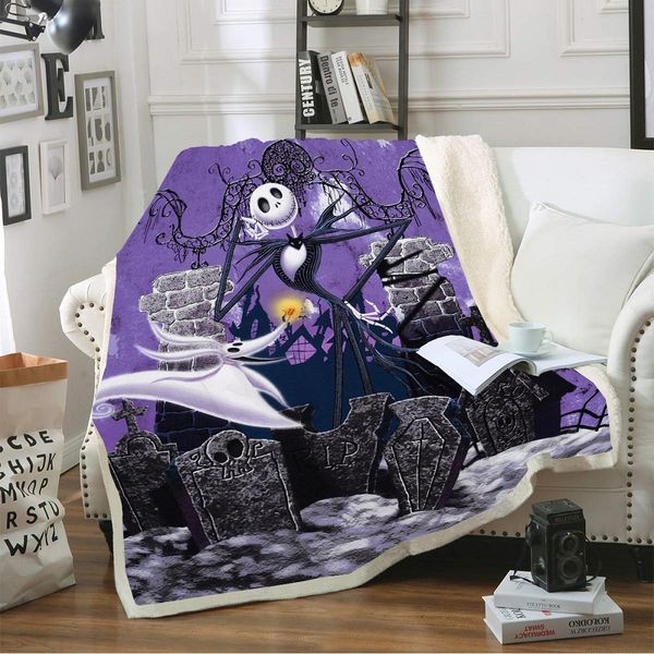 the nightmare before christmas throw blanket jack skellington print purple sherpa fleece blanket on sofa bed gift for readding
the nightmare before christmas throw blanket jack skellington print purple sherpa fleece blanket on sofa bed gift for readding