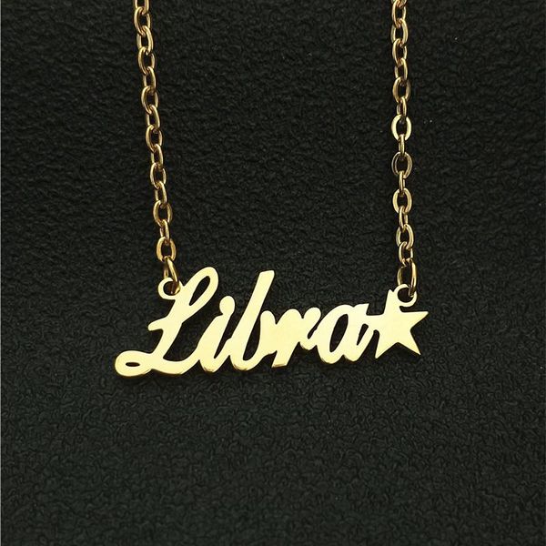 chains script letter libra charm necklaces gold filled constellation astrological zodiac choker necklace nameplate hip hop jewelry gift, Silver
chains script letter libra charm necklaces gold filled constellation astrological zodiac choker necklace nameplate hip hop jewelry gift, Silver