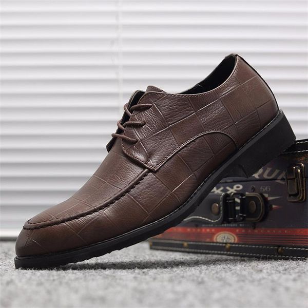 2020 autumn brand brown black men business dress shoes pointed toe men wedding shoes leather formal casual flats c1-33
2020 autumn brand brown black men business dress shoes pointed toe men wedding shoes leather formal casual flats c1-33