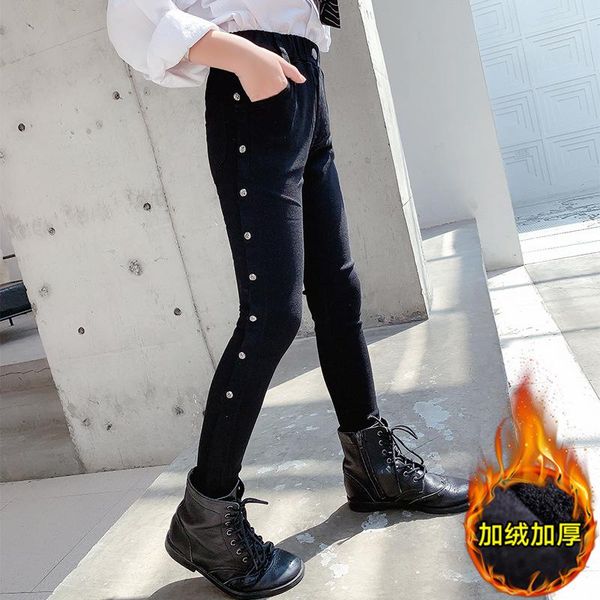 jeans children winter rivet denim magic trousers girls black elastic plush skinny fashion kids casual thicken plus velvet pants, Blue
jeans children winter rivet denim magic trousers girls black elastic plush skinny fashion kids casual thicken plus velvet pants, Blue