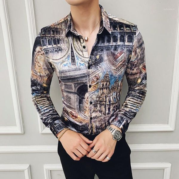 men's casual shirts fashion 2021 men dress shirt gold velvet print long sleeve all match slim fit 4xl-m1, White;black
men's casual shirts fashion 2021 men dress shirt gold velvet print long sleeve all match slim fit 4xl-m1, White;black