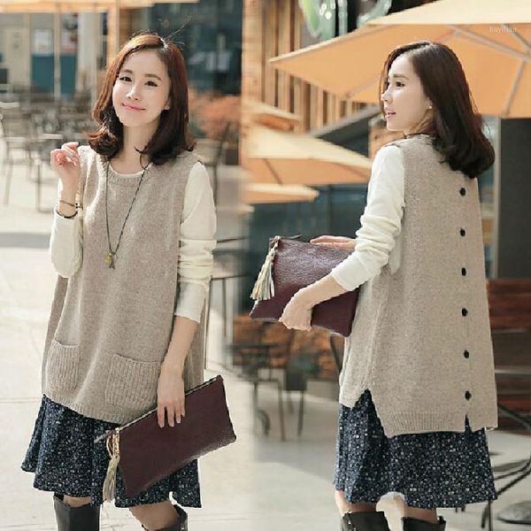 2020 spring new knitted vest women's korean round neck pullover waistcoat loose sleeveless knitted sweater jacket1, Black;white
2020 spring new knitted vest women's korean round neck pullover waistcoat loose sleeveless knitted sweater jacket1, Black;white